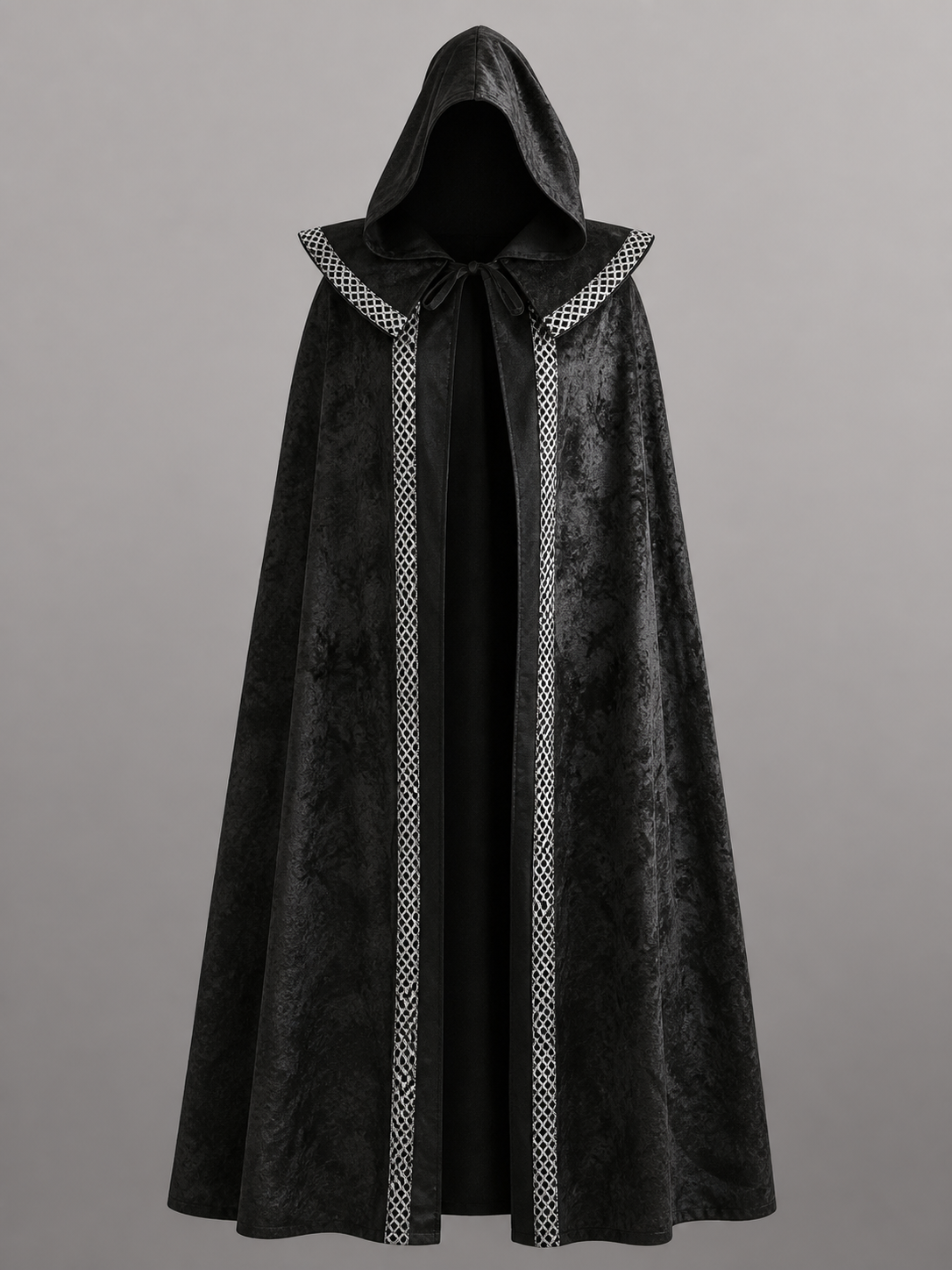 Black Hooded Costume Cape for Cosplay