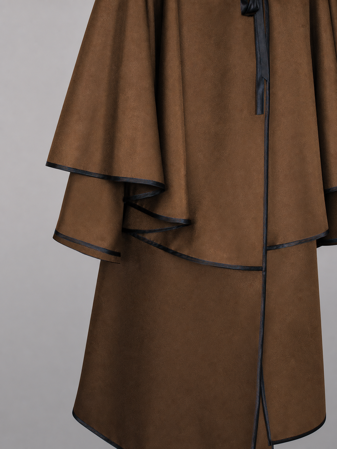 Brown Hooded Costume Cloak