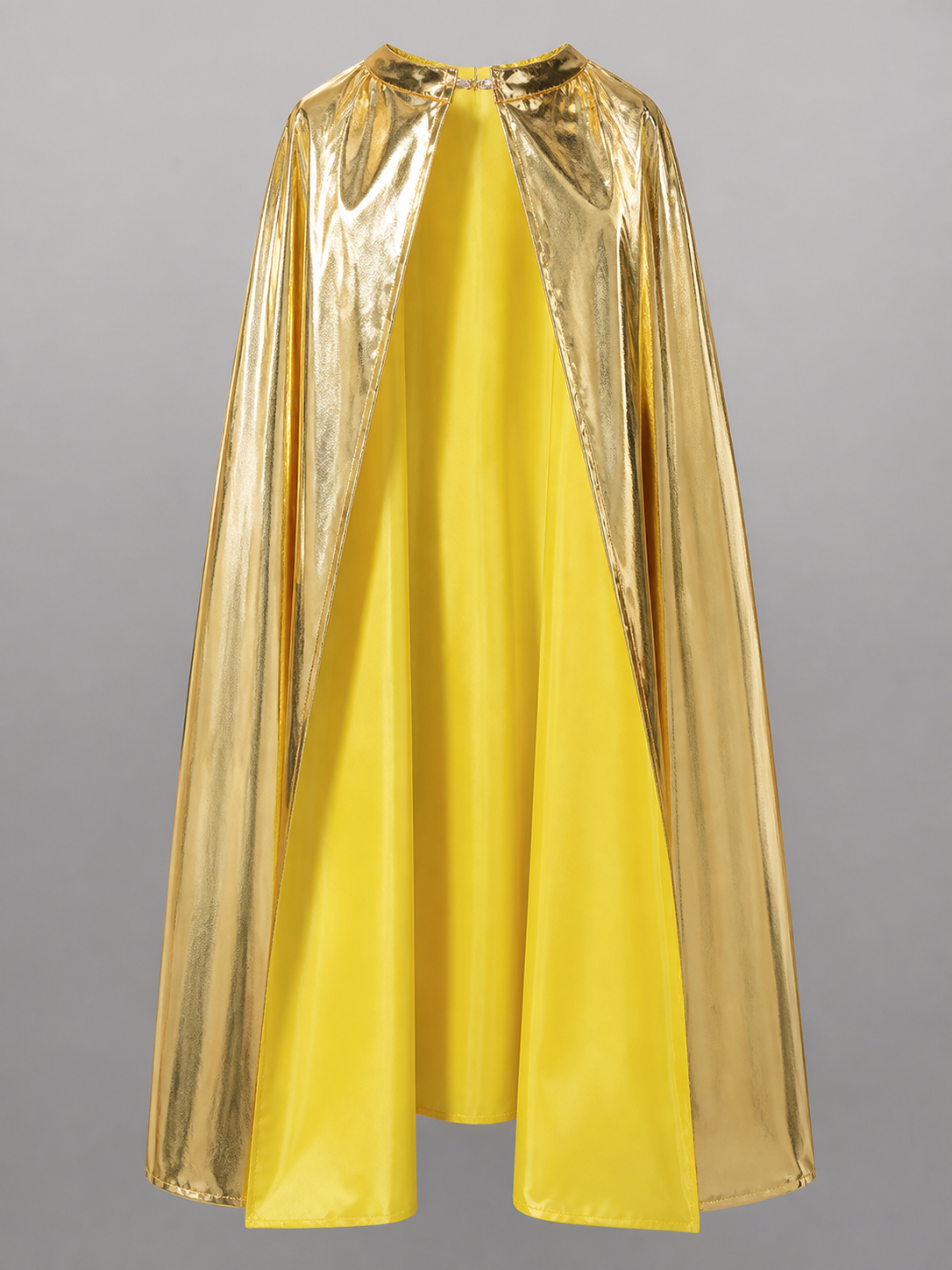 Golden Carnival Cape with Decorative Crown