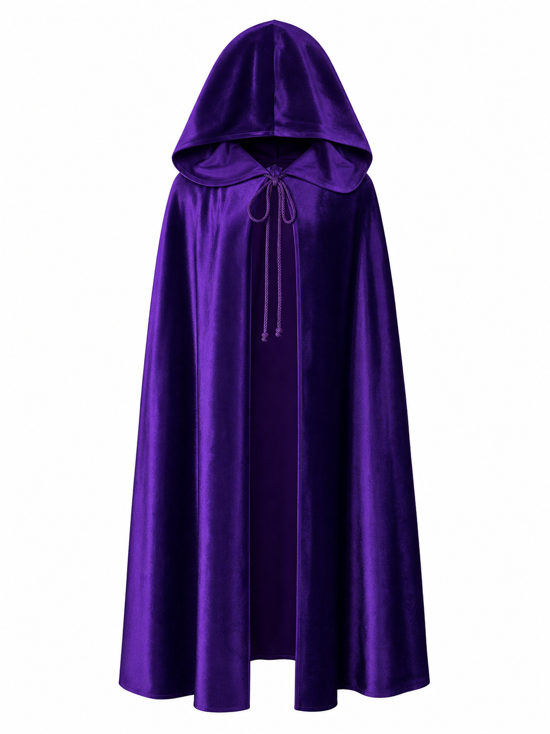 Purple Hooded Carnival Cape