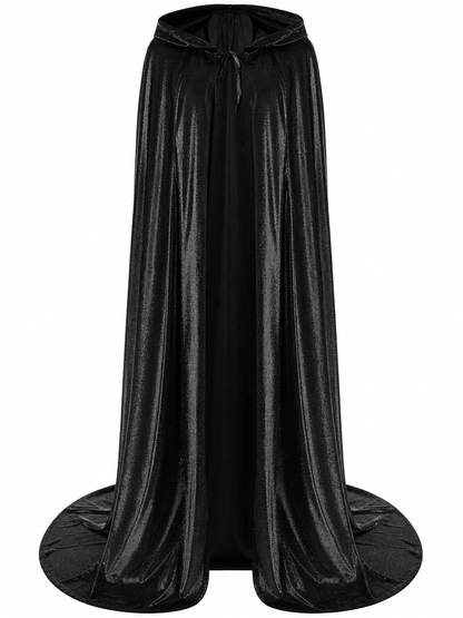 Black Gothic Hooded Carnival Cloak