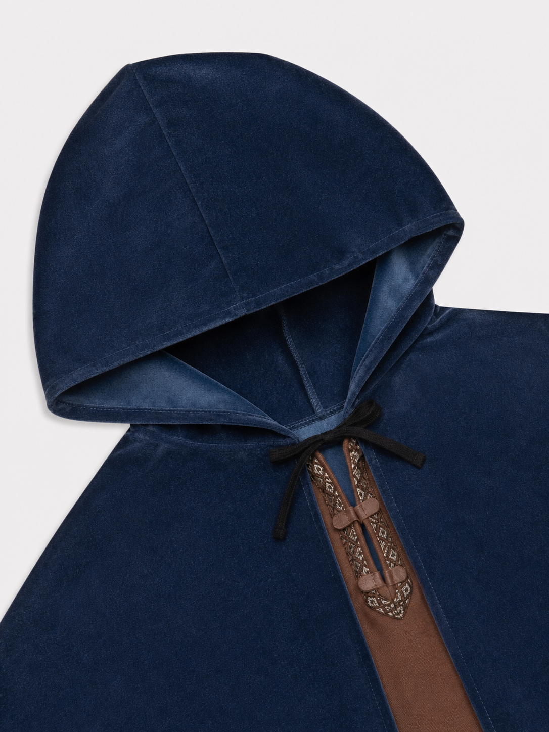 Blue Hooded Costume Cloak for Cosplay