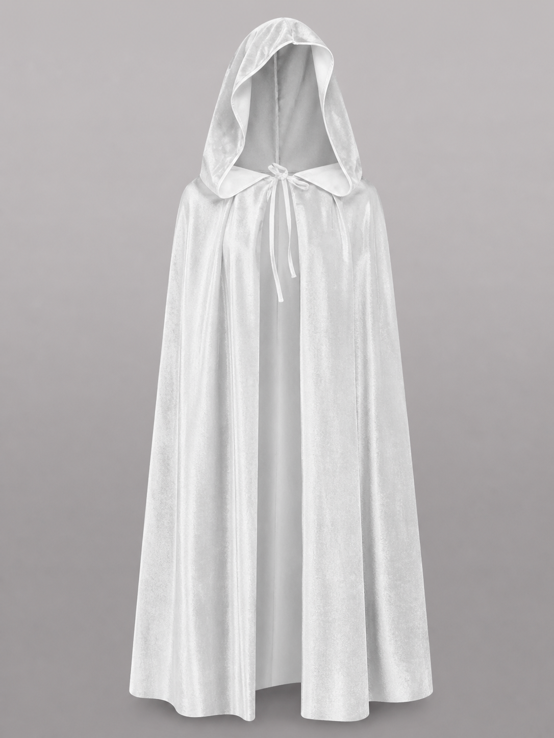 White Hooded Costume Cloak