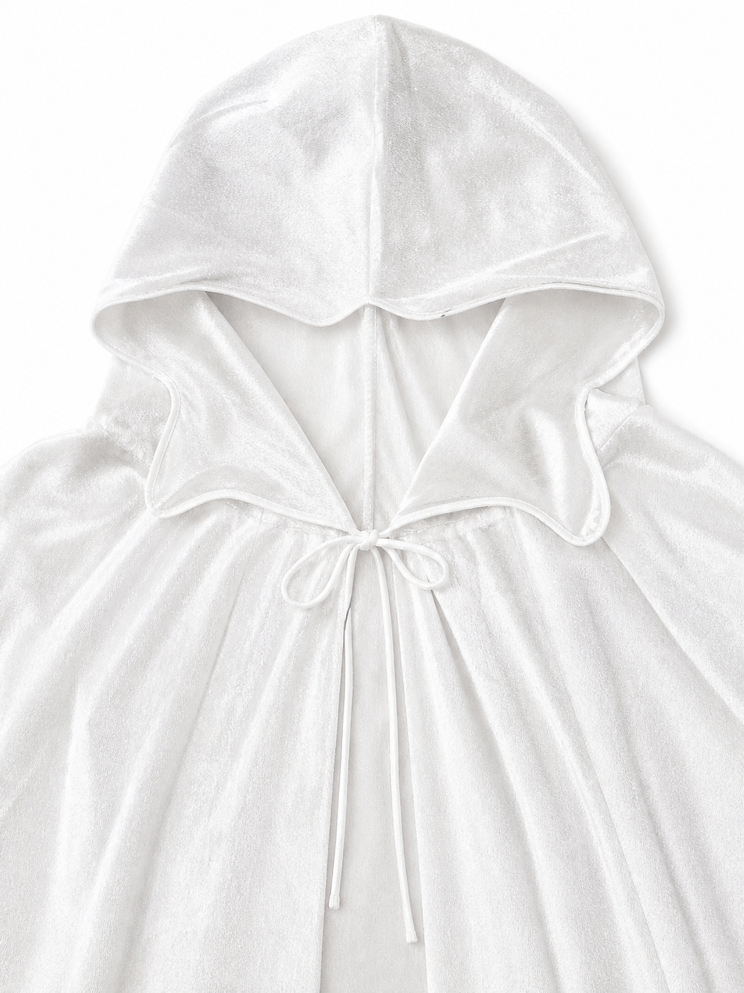 White Hooded Costume Cloak