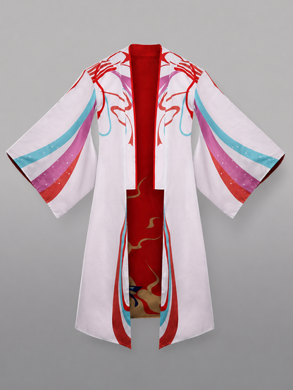 Colorful Carnival Cloak with Cosplay Print