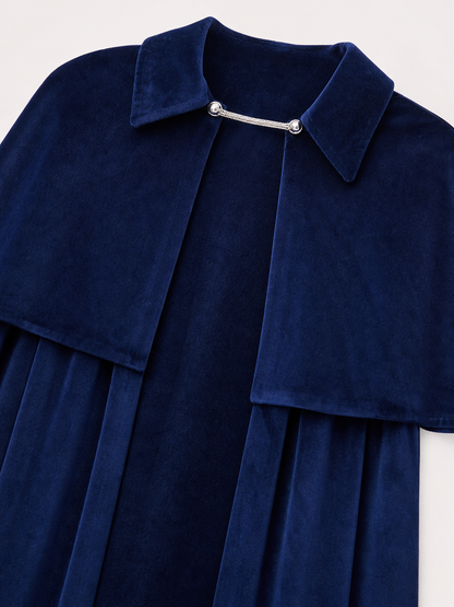Dark Navy Vampire Costume Cloak