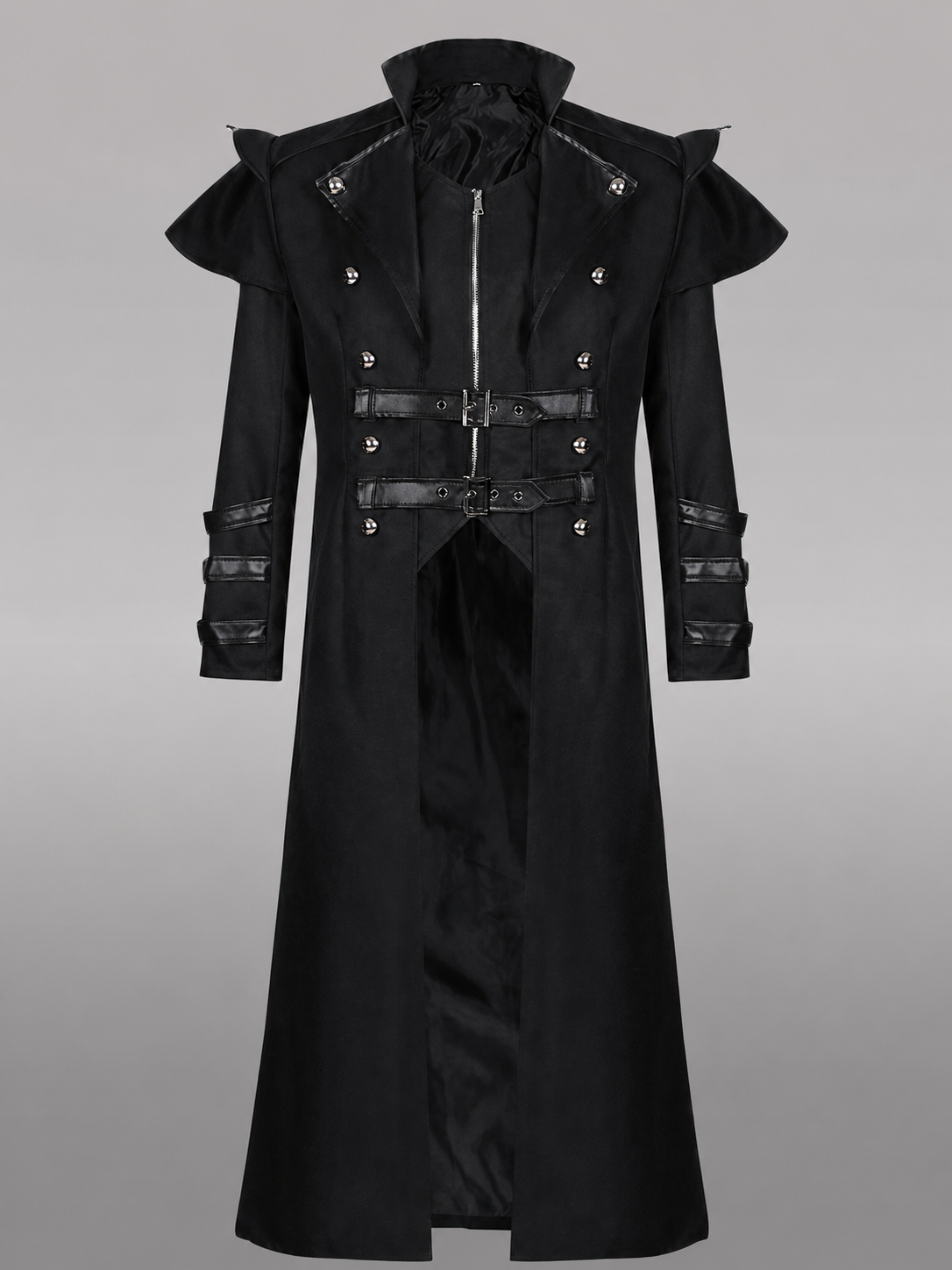 Long Black Gothic Carnival Cape