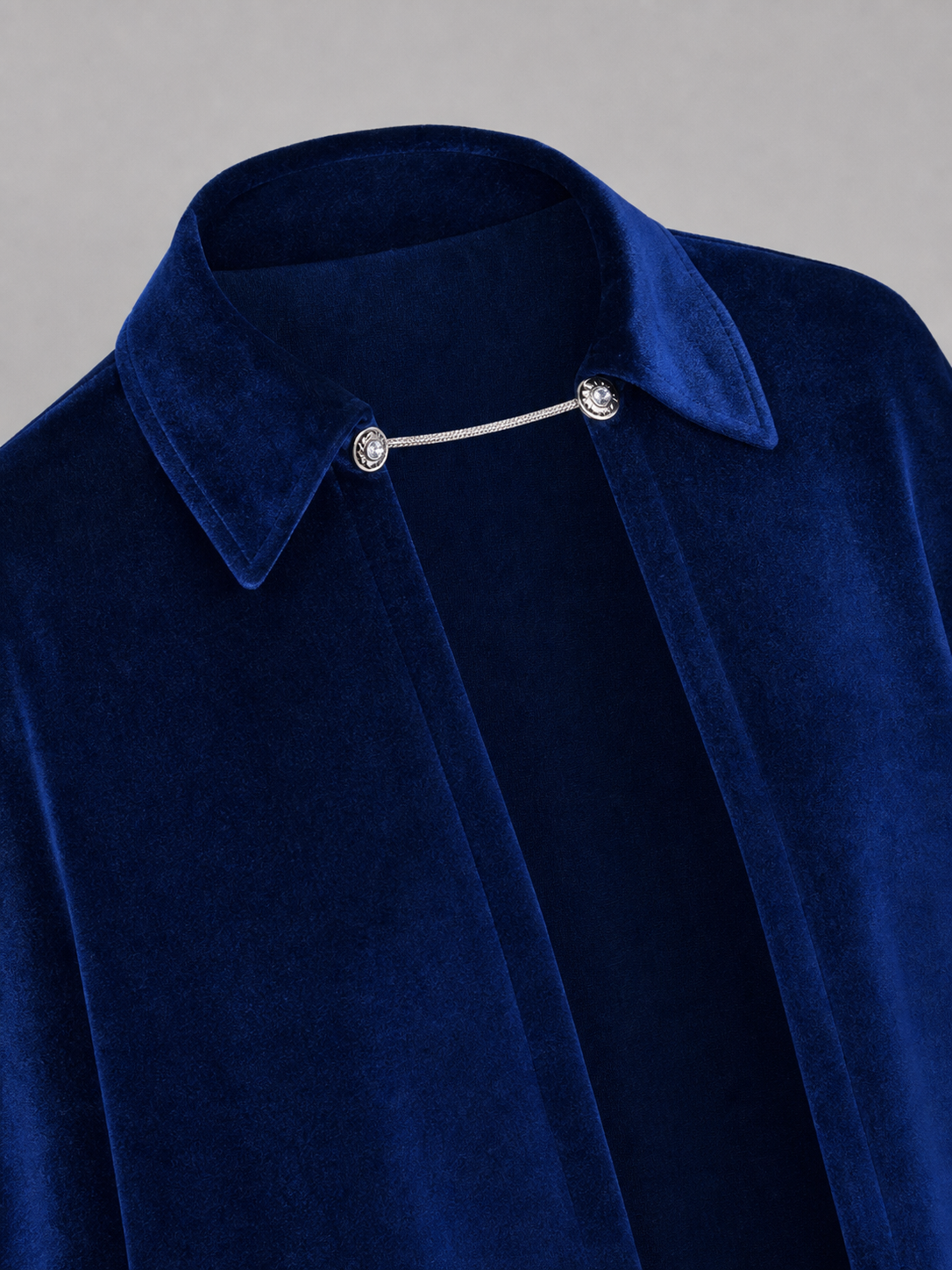 Long Blue Medieval Carnival Cloak