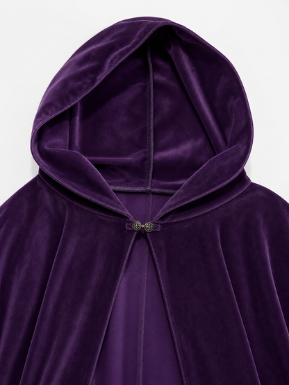 Purple Carnival Cloak with Hood