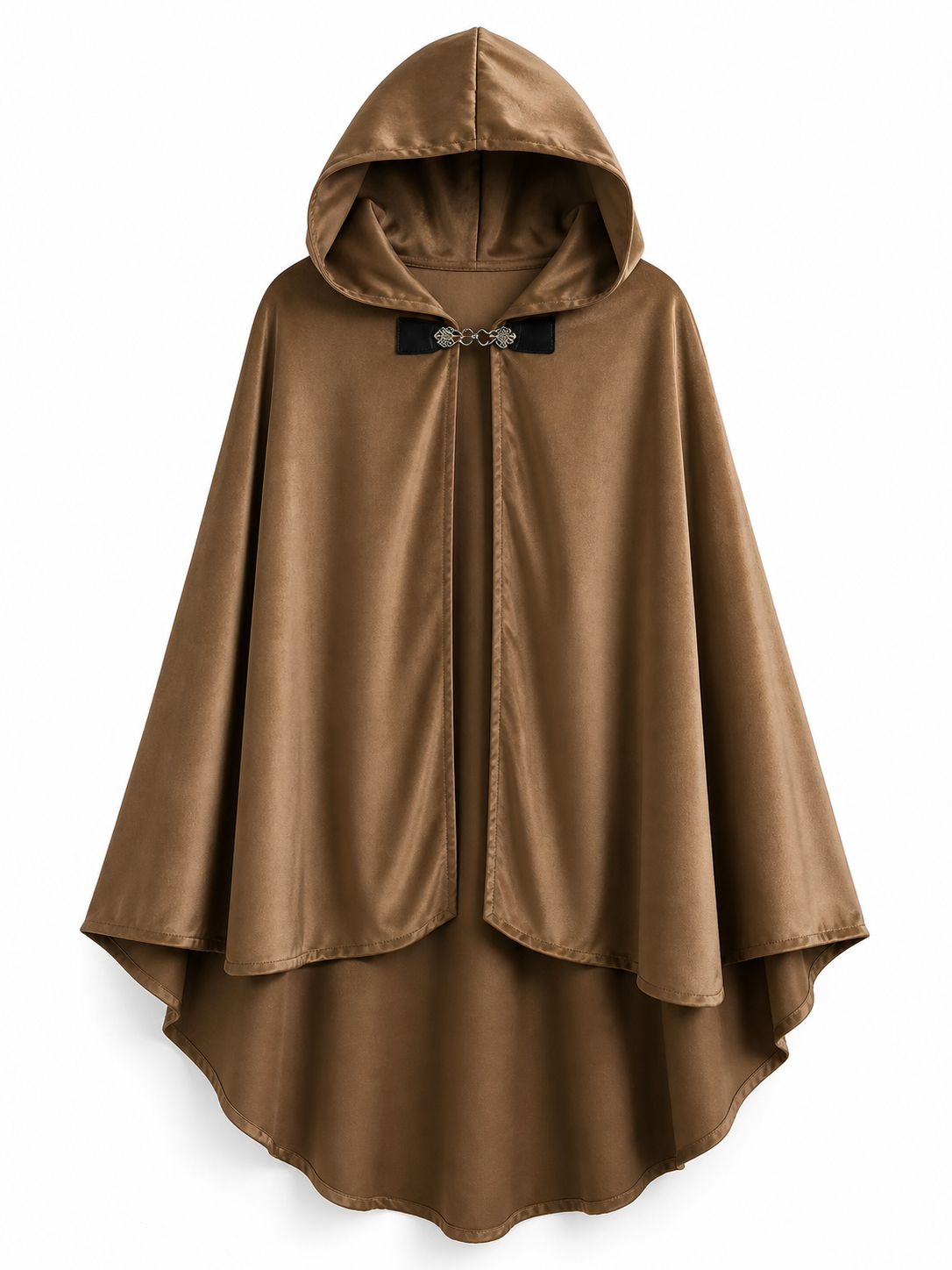 Brown Hooded Costume Cloak