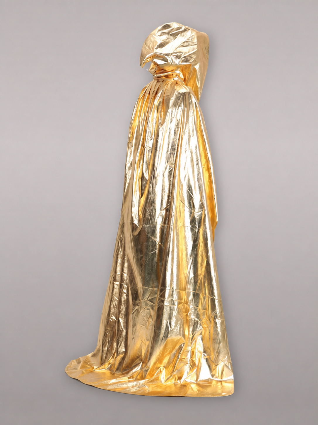 Gold Hooded Carnival Cloak for the Stage