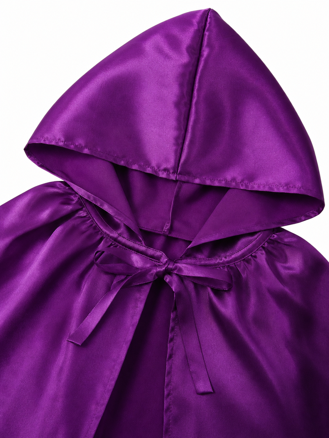 Purple Hooded Costume Cloak