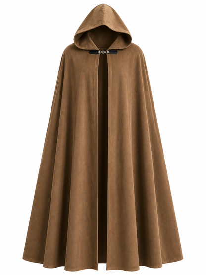 Brown Hooded Costume Cloak