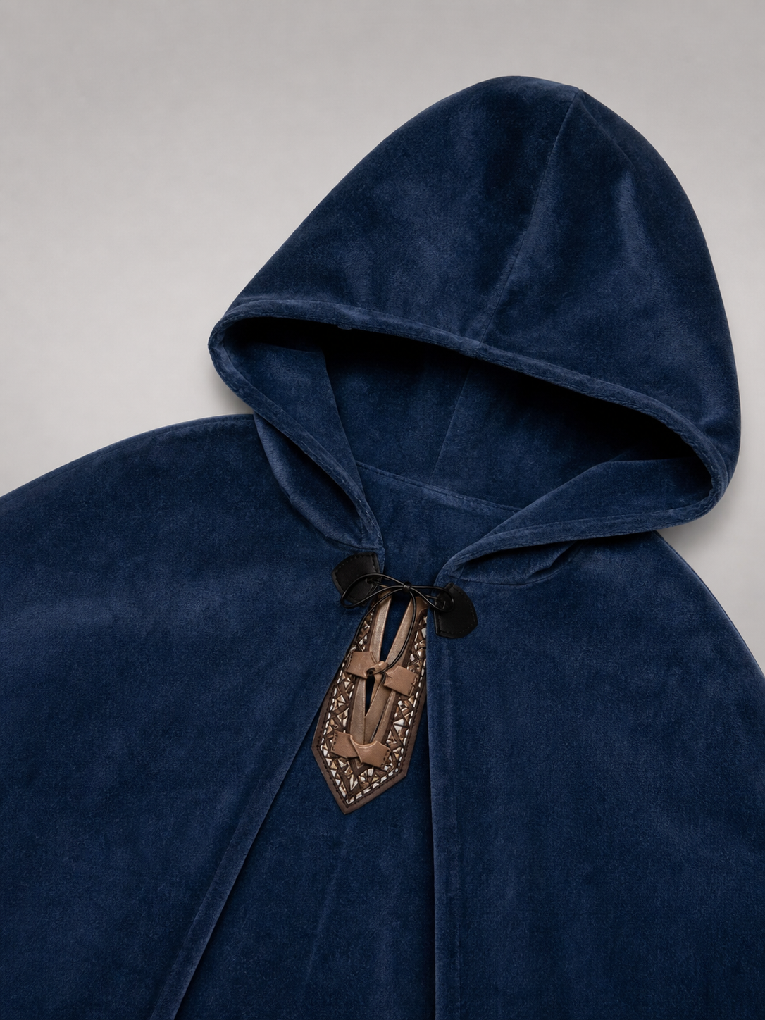 Blue Hooded Costume Cloak for Cosplay