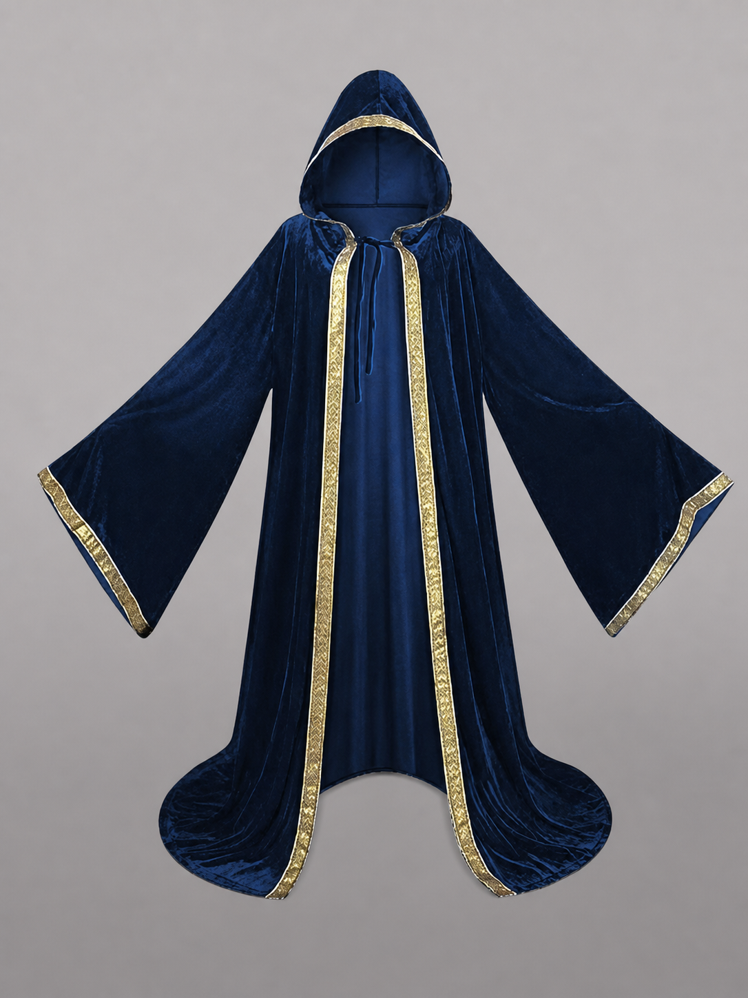 Dark Blue Hooded Costume Cloak