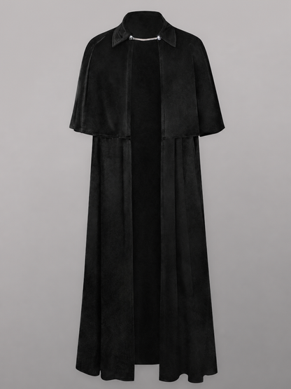 Black Gothic-Style Carnival Cloak
