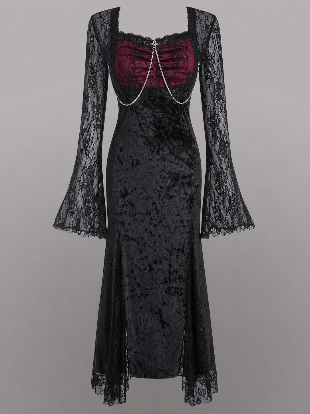 Black Gothic Vampire Costume Dress
