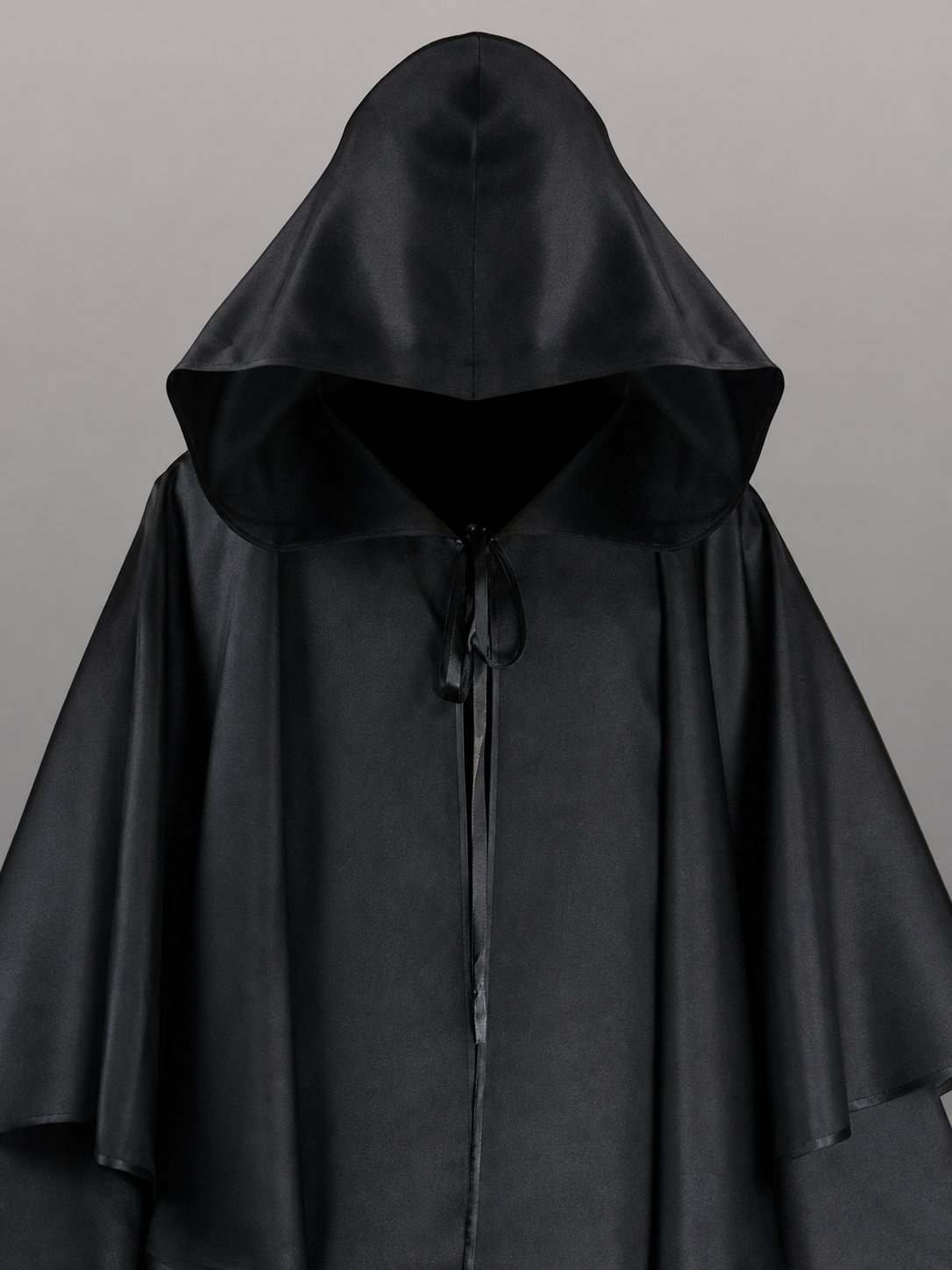 Black Hooded Costume Cloak for Cosplay