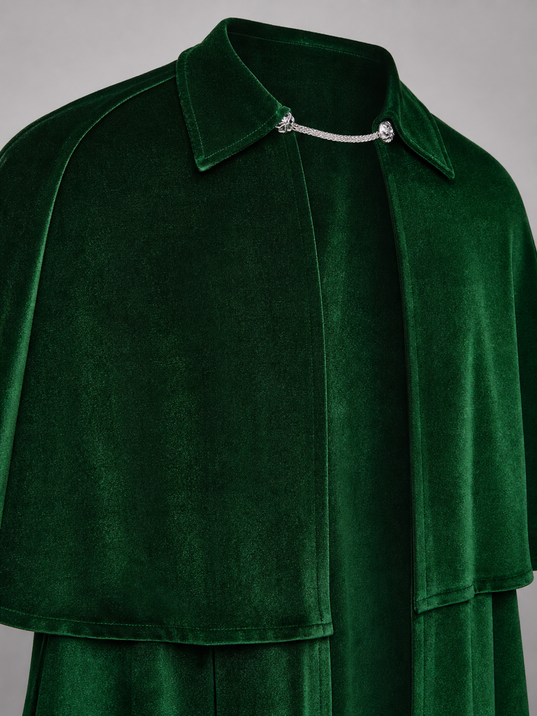 Long Green Gothic Costume Cape