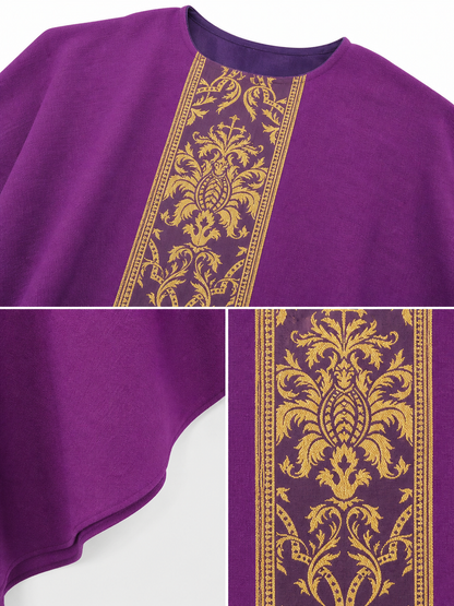 Purple Hooded Carnival Cloak