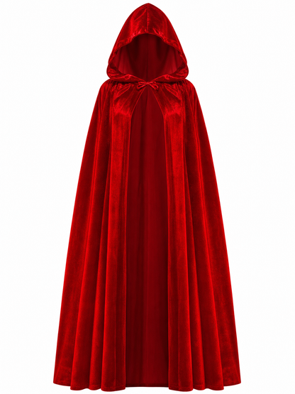 Red Hooded Carnival Cloak for Cosplay