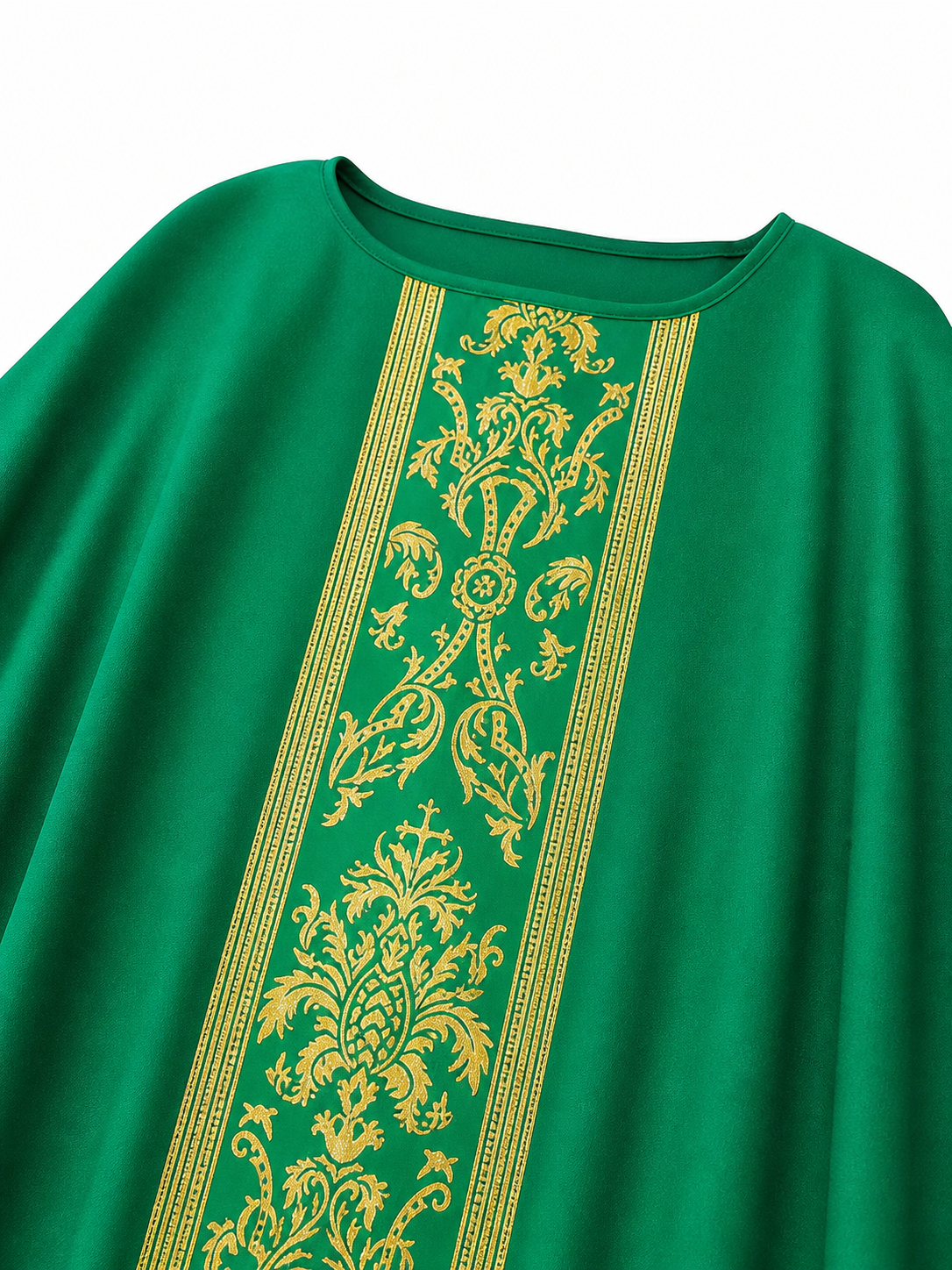 Green Hooded Carnival Cloak for Cosplay