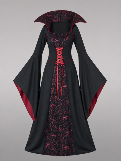Gothic Witch Cosplay Dress, Halloween
