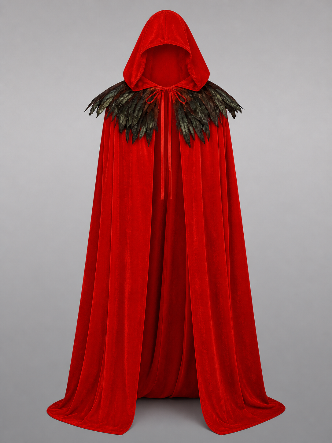 Red Gothic Hooded Costume Cape