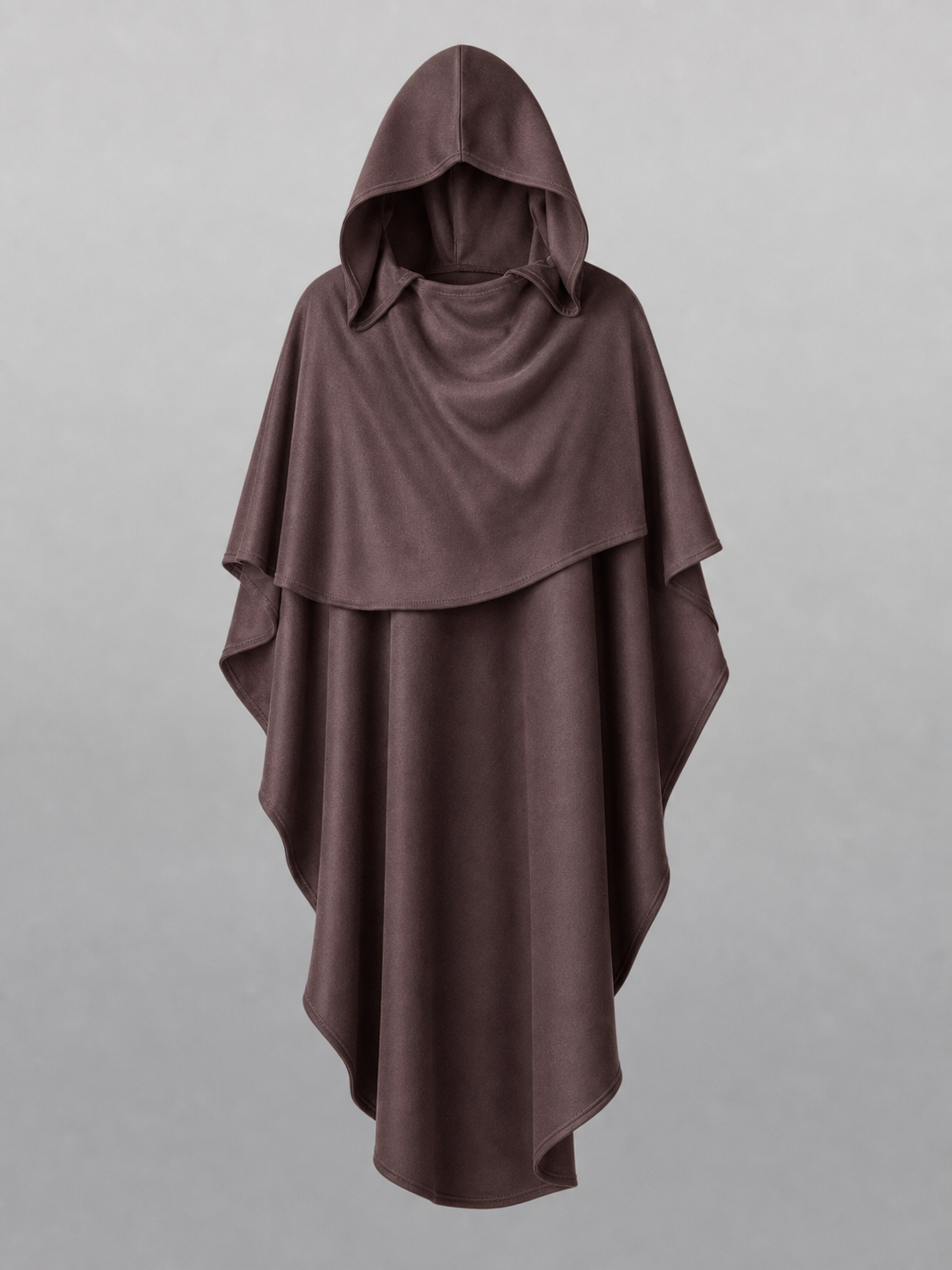 Dark Brown Hooded Carnival Cloak