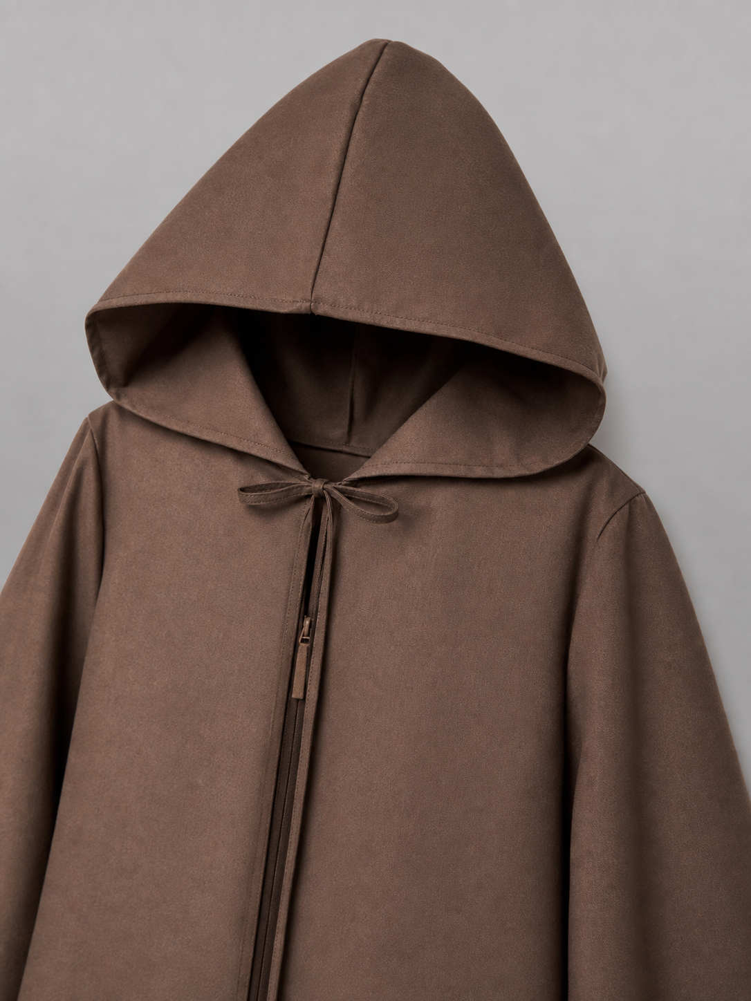 Brown Medieval Hooded Carnival Cloak