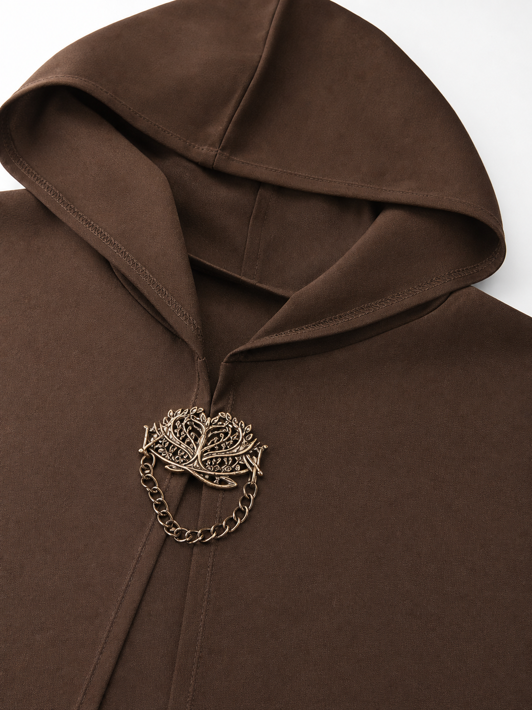 Brown Hooded Costume Cloak