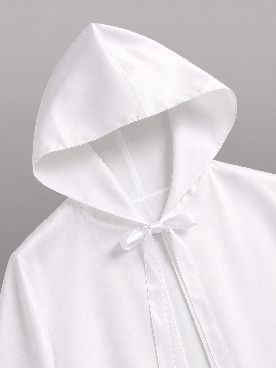 White Hooded Carnival Cloak for Cosplay