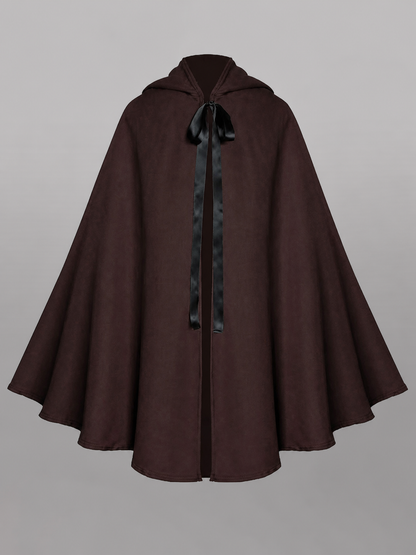 Brown Carnival Cloak with Hood