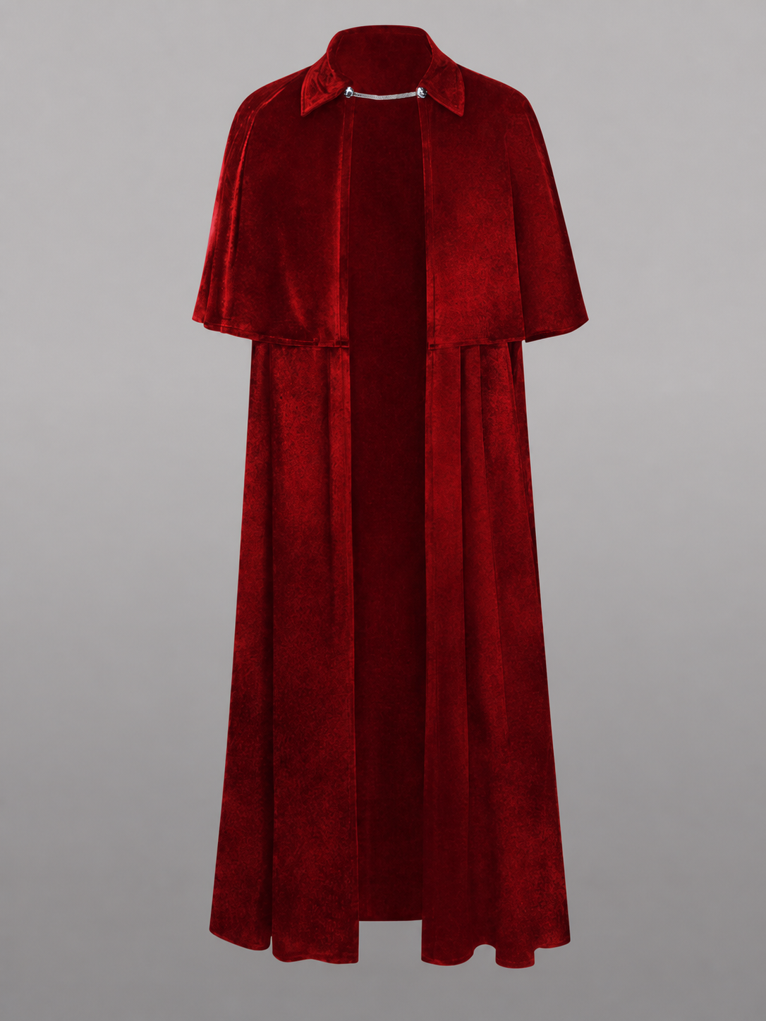Long Burgundy Vampire Costume Cape