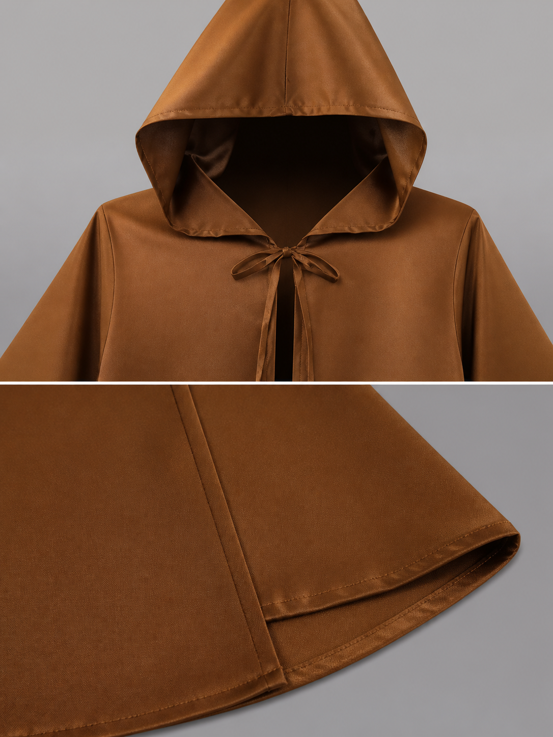 Brown Carnival Cloak with Hood