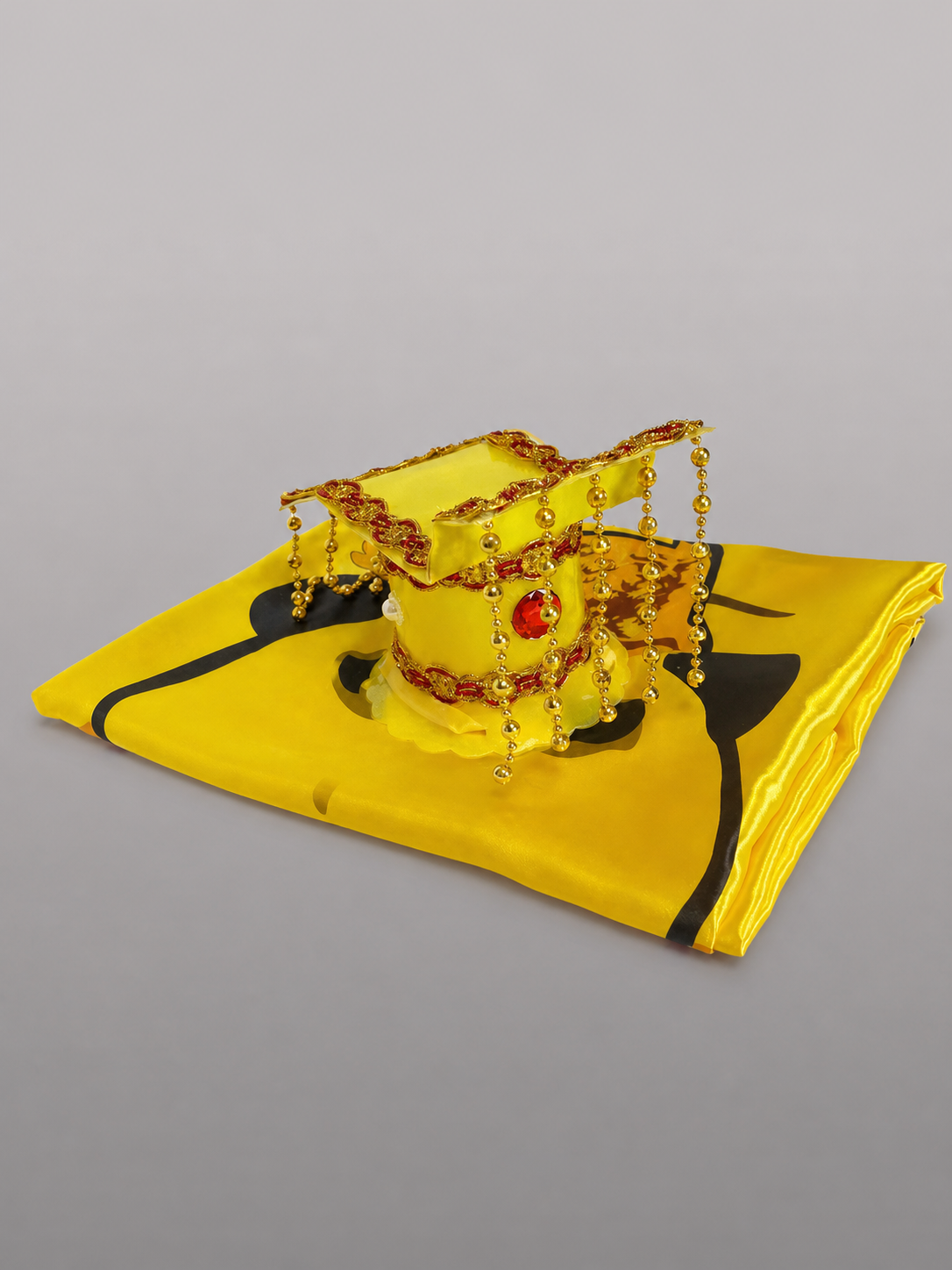 Yellow Costume Cape with Dragon Hat