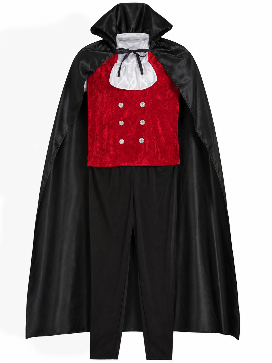 Black Hooded Carnival Cloak for Cosplay