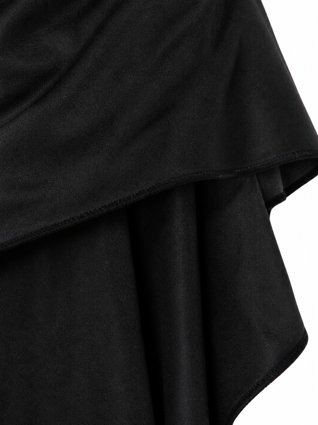 Black Hooded Carnival Cloak for Cosplay