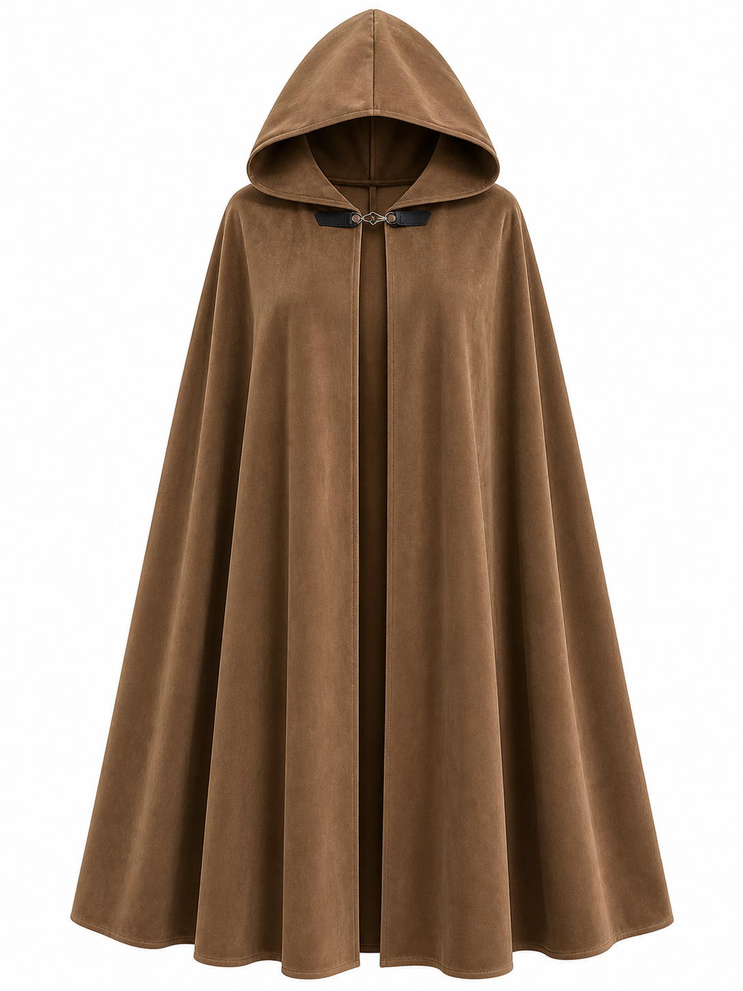 Brown Hooded Costume Cloak