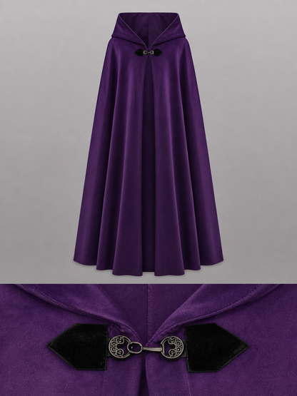 Purple Costume Cloak with Hood
