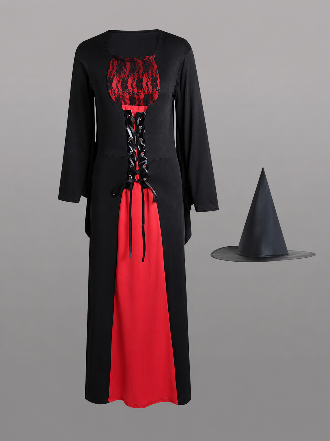 Halloween Witch Costume Dress with Hat