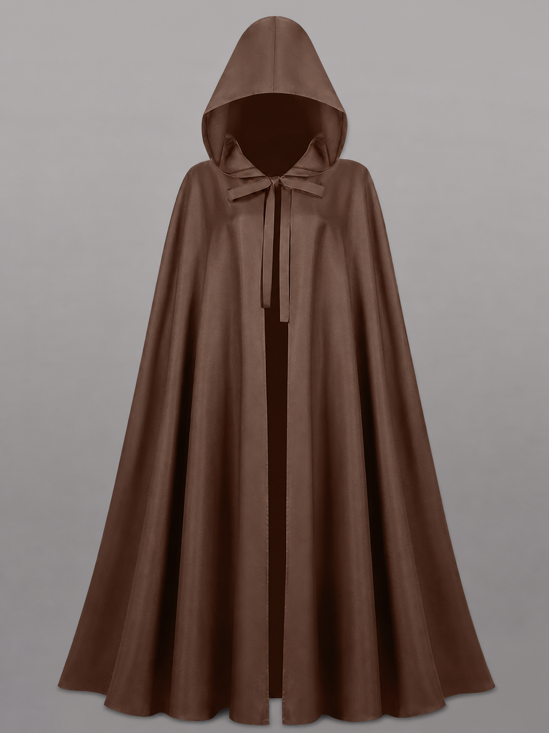 Brown Hooded Costume Cloak