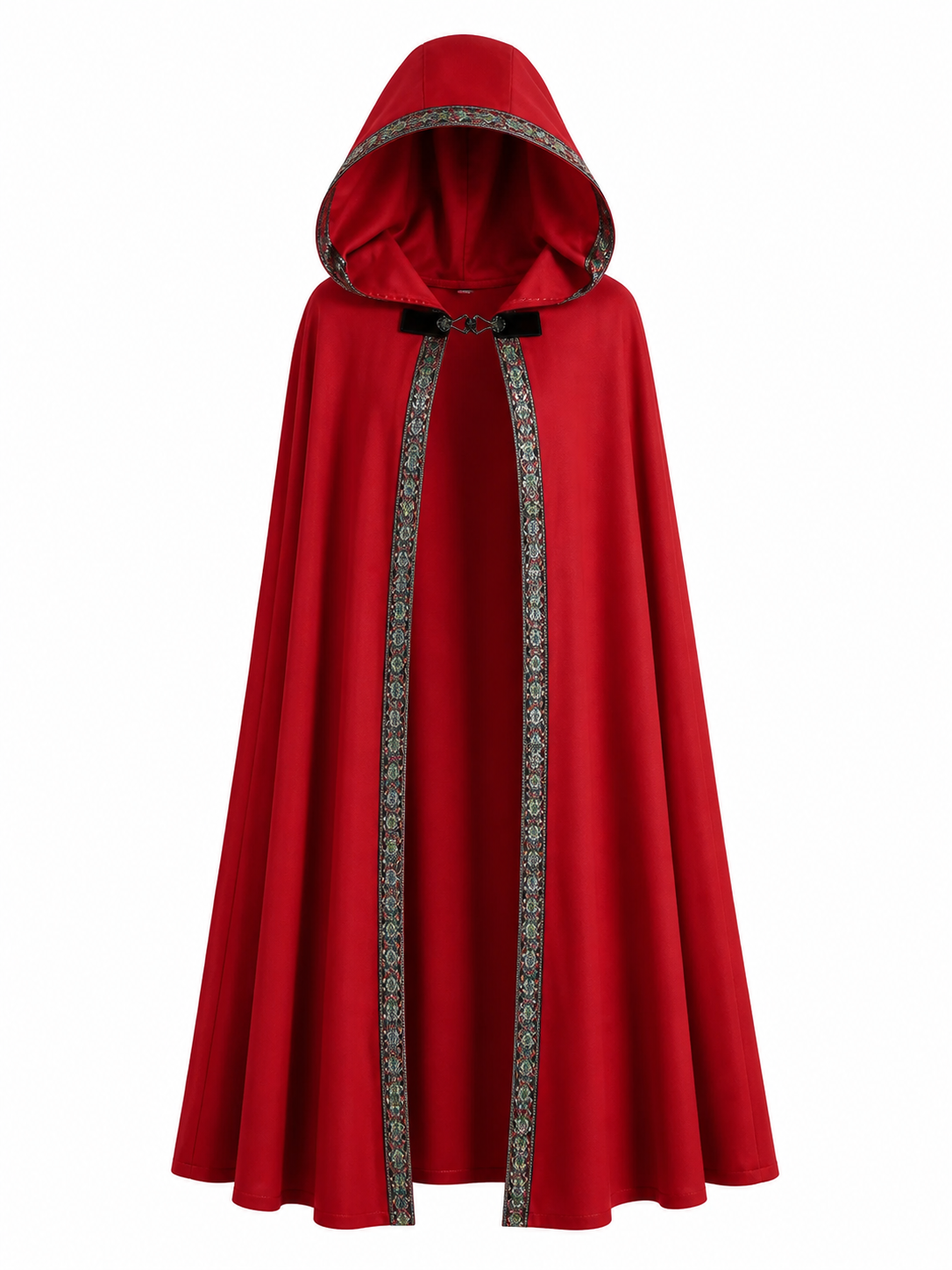 Red Hooded Carnival Cloak for Cosplay
