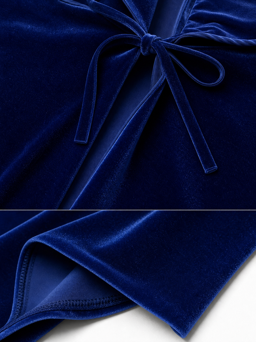 Blue Hooded Carnival Cloak, 110 cm