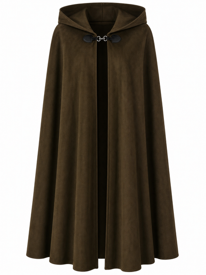 Brown Hooded Costume Cape
