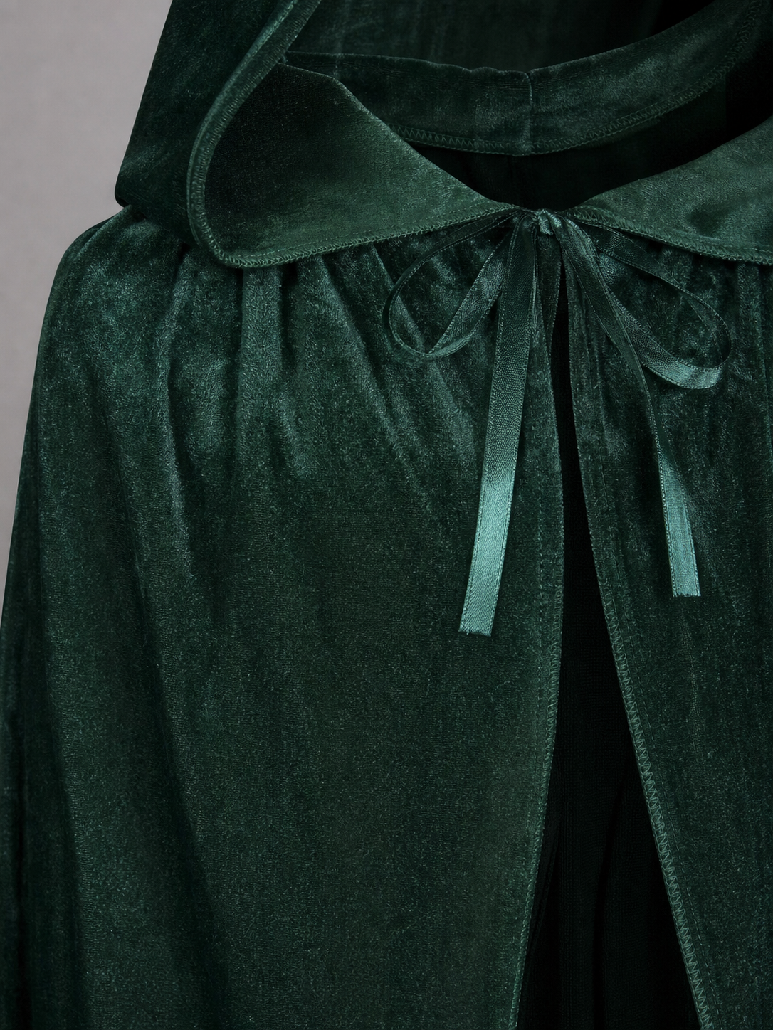Green Gothic Hooded Carnival Cloak