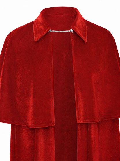 Red Vampire Costume Cape for Halloween
