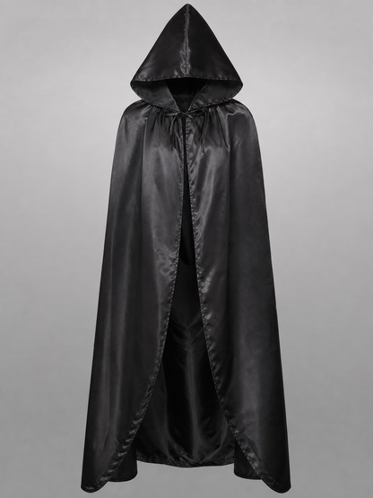 Black Costume Cloak with Large Hood