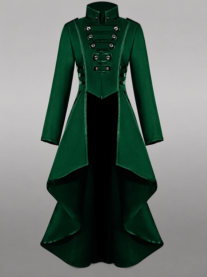 Green Carnival Cloak with Black Inserts