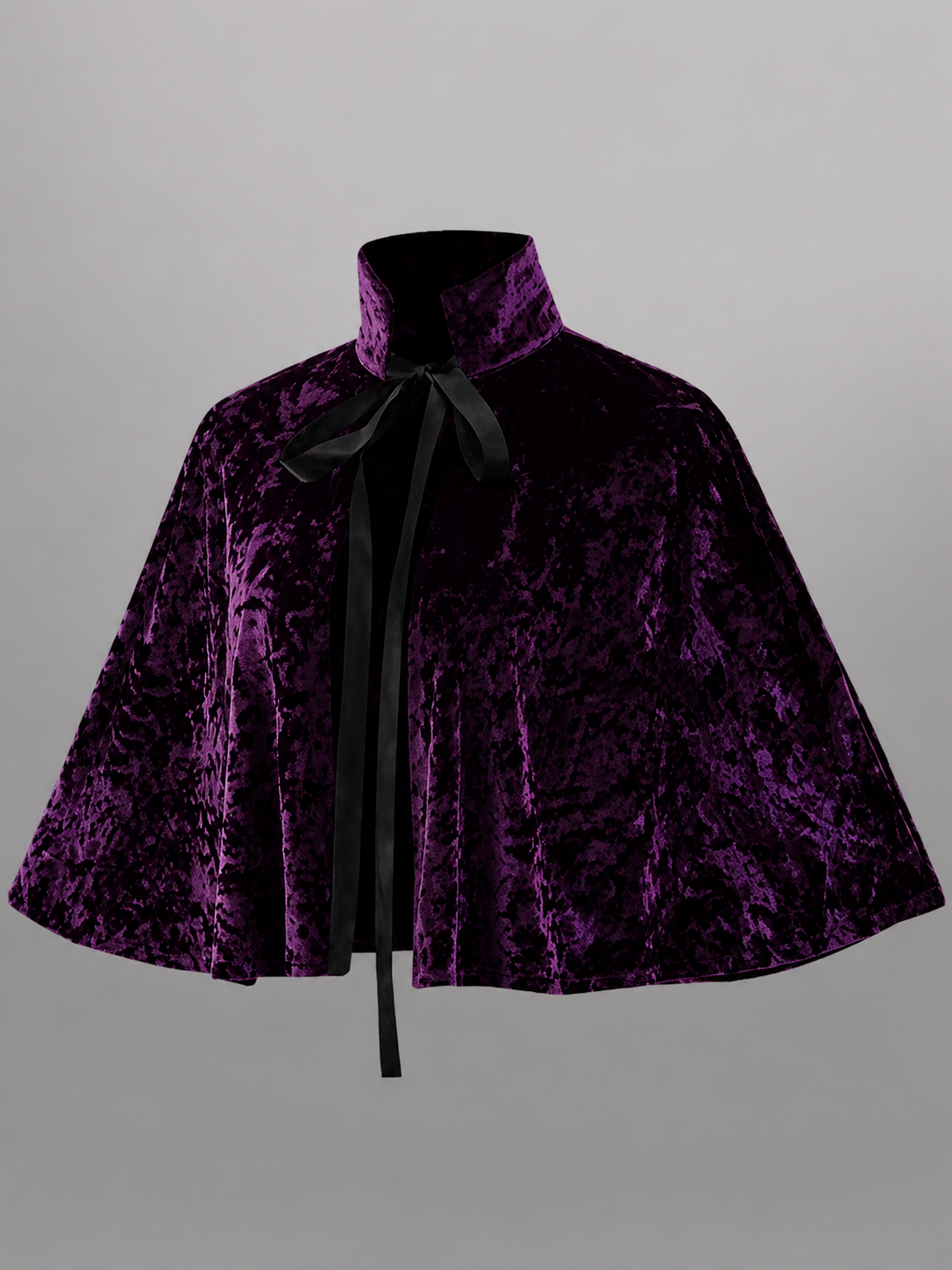 Purple Carnival Cape with Black Accents